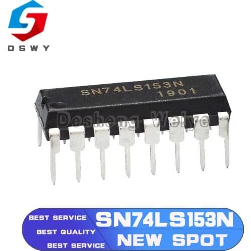 10PCS/Lot Spot hot sale SN74LS153N 74LS153 DIP-16 NEW Original