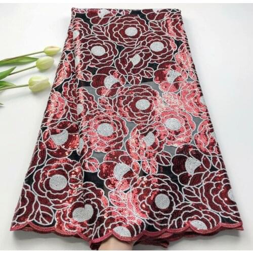 2020 Exclusive 5yards Veritable French Llace African Swiss Organza Lace Fabrics Soft Unique Shiny Nigerian Wedding Wear Sewing