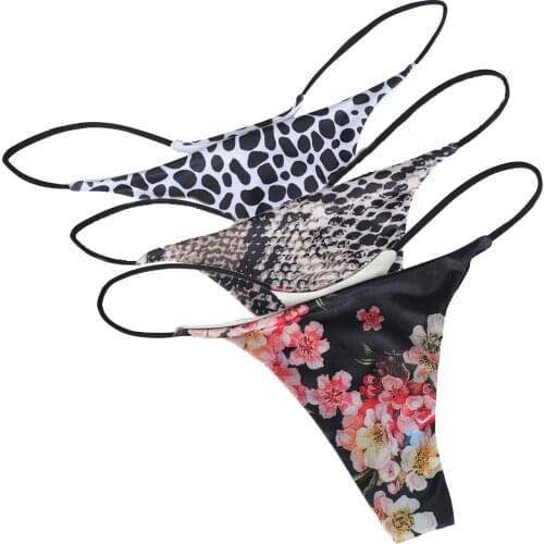Sexy Panties Hot Sale High Quality Womens 3 Pack Sexy Underpants Comfort Low-Rise Soft T-Back G-String Panties For Dropshipping