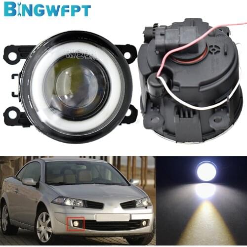 Angel Eye Car H11 LED 12V Fog Lamp Assembly For Renault Megane 2 3 Duster Fluence Koleos Kangoo 2003-2015 Fog Light