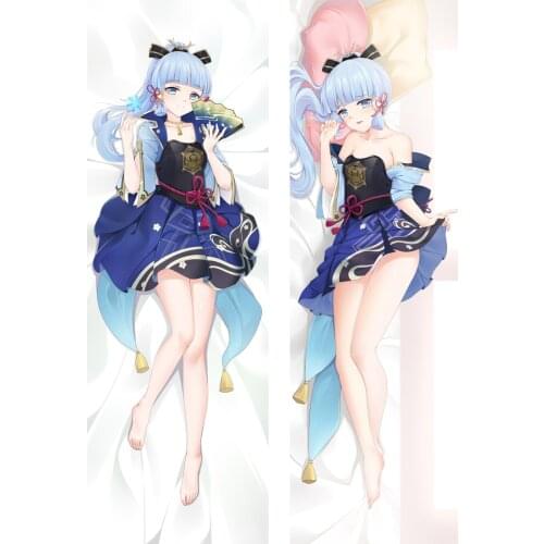 Anime Game Genshin Impact Dakimakura Otaku Girl Hugging Body Kamisa Ayaka Pillow Case Cover Japanese Cosplay Costume