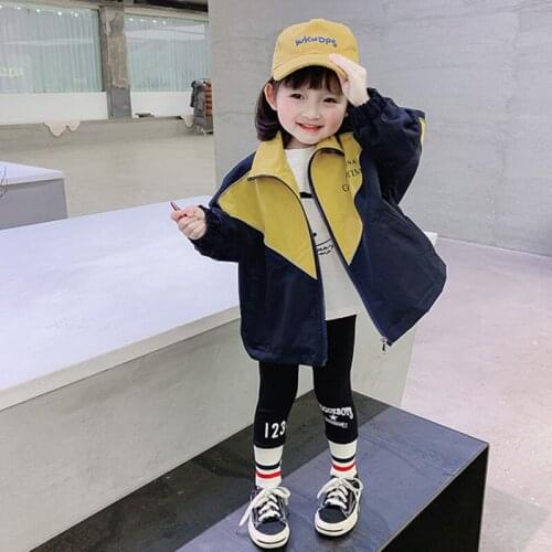 DFXD Children Autumn Jackets Cotton Kids Clothes Baby Boys Girls Letter Print Patchwork Cardigan Coat Fashion Toddler Outwear