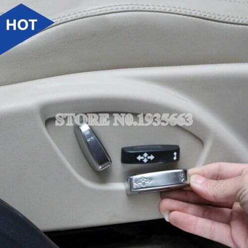 For VOLVO XC60 Interior Car Seat Adjustment Button Trim Cover 2009-2016 4pcs Car Accessories Interior Car Decor Car Trim