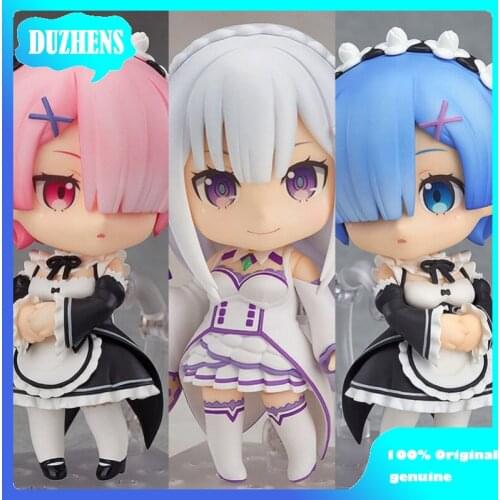 Re:Zero kara Hajimeru Isekai Seikatsu REM RAM Q version figma Action Figure Anime Figure Model Toys Figure Collection Doll Gift