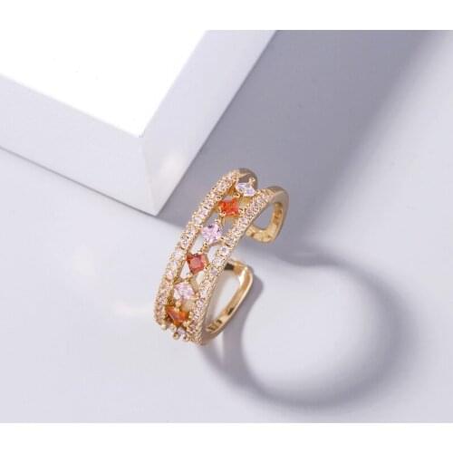 Juorest Rings With Crystals