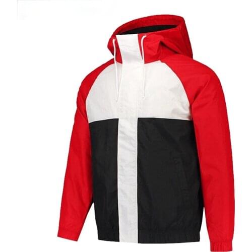 Men Spring Autumn Casual Sports Hooded Jacket Thin Outdoor Windproof Wicking Runing Coat Fashion Chic Loose Zipper Jacket Men