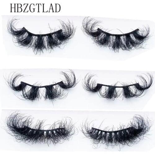 NEW 10/20/50box 3D Faux Mink Hair False Eyelashes Fluffy Wispies Long Lashes 25mm Handmade Reusable Eye Lashes Makeup Tools
