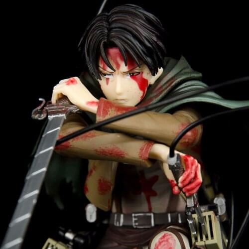 Anime Attack on Titan Artfx J Levi Renewal Package Ver. PVC Action Figure Anime Figure Collectible Model Toys Doll Christmas Gif