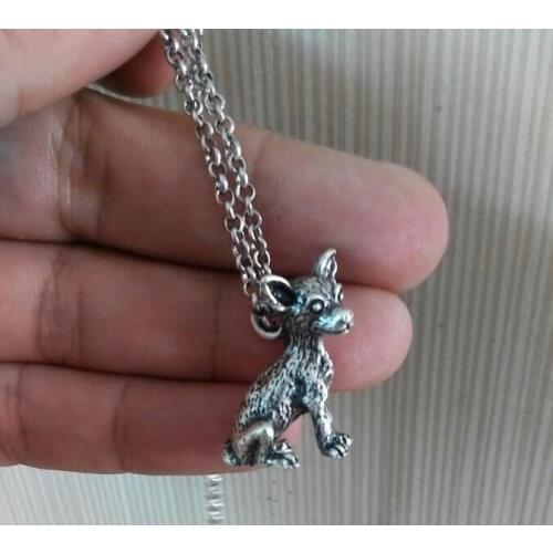3D Chihuahua necklace statement pendant jewelry