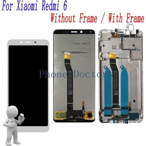 5.45'' Full LCD DIsplay + Touch Screen Digitizer Assembly With Frame For Xiaomi Redmi 6 M1804C3DT M1804C3DH M1804C3DE