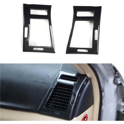 Car Dashboard Side Air Vent Frame Trim Styling Stickers For Toyota Reiz 2005-2009 LHD Interior ABS Car Accessories