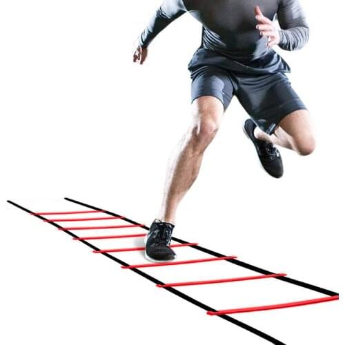 Outdoor Indoor Adjustable Soccer Ball Football Training Ladder Agility Speed Training Stairs Ladder for Fitness Agile Pace