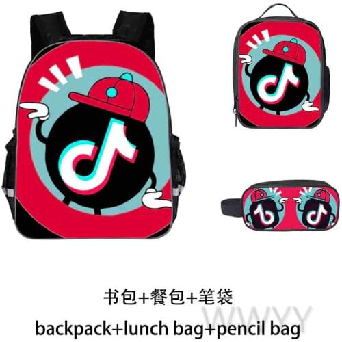 TIK TOK Children School Bags for Kids Bagpack Teenager Girls Book Bags Girls Primary School Bag Set Backpack