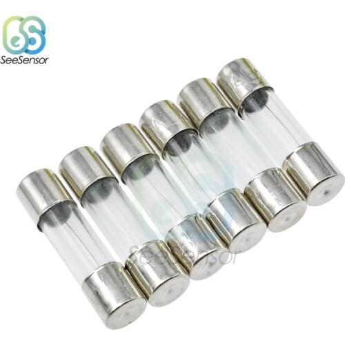 10pcs 5*20 Fast-blow Glass Fuses Assorted Kit 5*20mm 250V 1A 2A 3A 4A 5A 7A 8A 10A AMP Tube Fuses