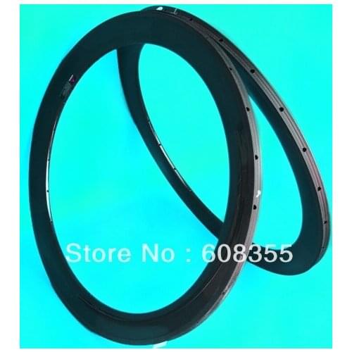 Tubular Rim 60mm - 3K Full carbon road bike 700C Tubular wheel Rim 60mm (H20 ,24)