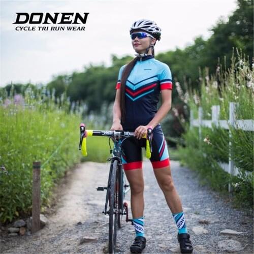 DONEN Cycling Sets Women Bike Cycling Clothing Women Team Bicycle Clothes Mtb jersey Cycling Jerseys Ciclismo Ropa cycling sets