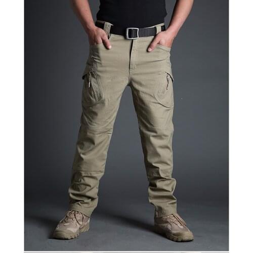 IX9 Militar Tactical Cargo Outdoor Pants Men Combat Hiking Army Training Military Pants Hunting Outdoors Sport Trousers