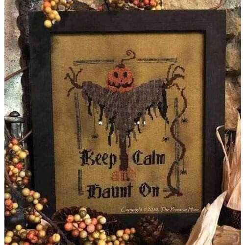 Customized Embroidery Happy Halloween Hobbyware Cross Stitch Pattern Maker with 100% Cotton Floss & Free Shipping for Wall Decor