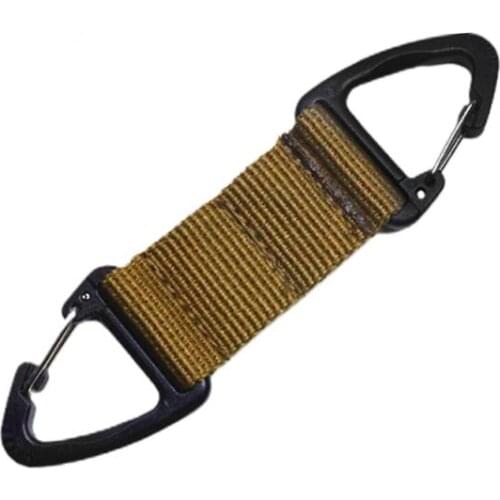 1PC Triangle Carabiner Spring Belt Clip Hooks Keychains Webbing Buckle Outdoor Camping Hiking Backpack Buckles Accessories