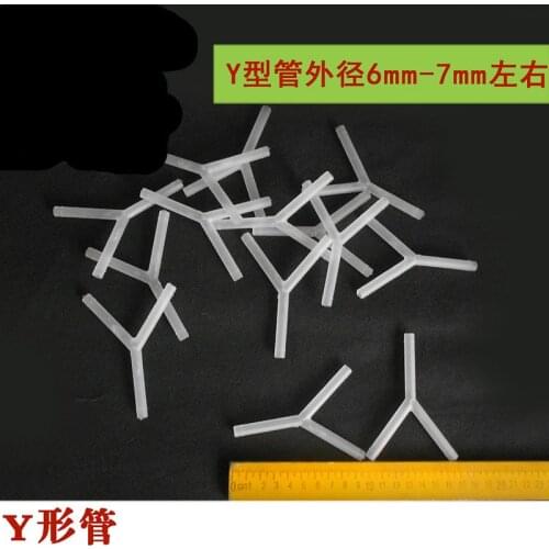 10pcs Y shape Y-type three-way catheter Connect air Three-pronged plastic tube Chemistry experiment teaching instrument
