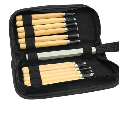12pcs/set Wood Carving Chisel Knife for Basic Wood Cut DIY Detailed Woodworking Hobby Art Craft Nicking Cutter Gouges Hand Tools