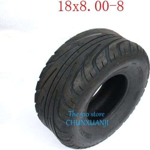 Lightning shipping 8inch 4PR ATV Quad Go-kart Vacuum wheel Tires 205/60-8 Tires 18x8.00-8 tubeless Tyres For Harley Chinese Bike