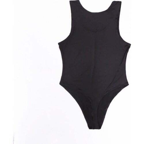 Sexy Men Ice cotton Plus Size Bodysuit Sexy Tight Thin High Elasticity Vest Tank Top Night Club Dance Wear Gay Wear