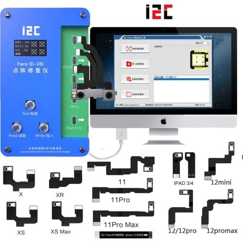 I2C Face Dot Matrix Projection Repair Detector For iPhone X-11Pro max Face ID Repair Tool Replace the Dot Matrix Cable IFace V8