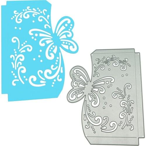 For Envelope Cover Butterfly Shape Metal Cutting Dies Clipart Decorating Craft Paper Cutter Punch Stencil