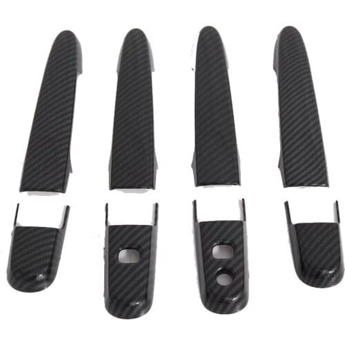 For Toyota Rush 2018 2019 2020 2021 ABS Carbon Fiber Side Car Door Handle Cover Trim Car Decoration Styling Accessories