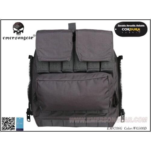 Emerson Back Pack BY ZIP Panel FOR AVS JPC2.0 CPC Tactical Vest Pouch Package Wolf Green EM9286G