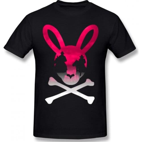 BUNNY T Shirt Popular Men Black Red Dead Redemption John Marston Dead Eye Game Printed Summer Large TShirts Cotton Tops