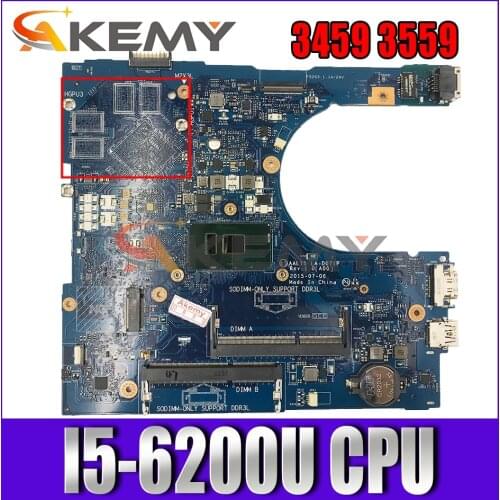 I5-6200U FOR Dell Vostro 3459 3559 Laptop Motherboard AAL15 LA-D071P REV:1.0(A00) VGAport mainboard CN-0M4MY2 M4MY2 100%tested