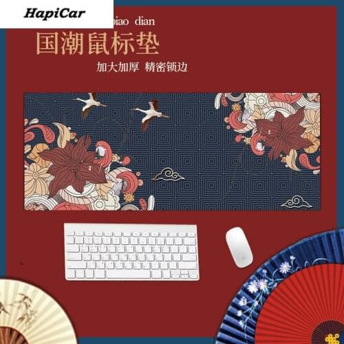Mouse Mat XL Large Gaming Mouse Pad Blue Purple Cloud Space Waterproof Extended Lock Edge Computer Desk Notbook Gamer Mice Mat