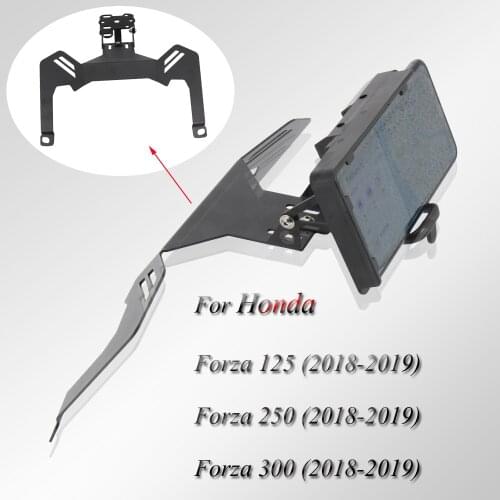 Motorcycle Windshield Mount Navigation Bracket GPS Smartphone Holder Fit for Honda Forza 125/250/300 2018 2019