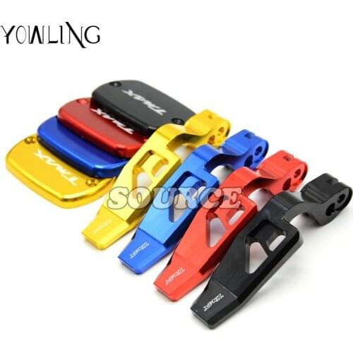 Motorcycle Parking Brake Lever AND Fluid Reservoir Cap Cover For YAMAHA T-MAX530 2012-2014 T-MAX500 2008-2011 TMAX MAX 530 500