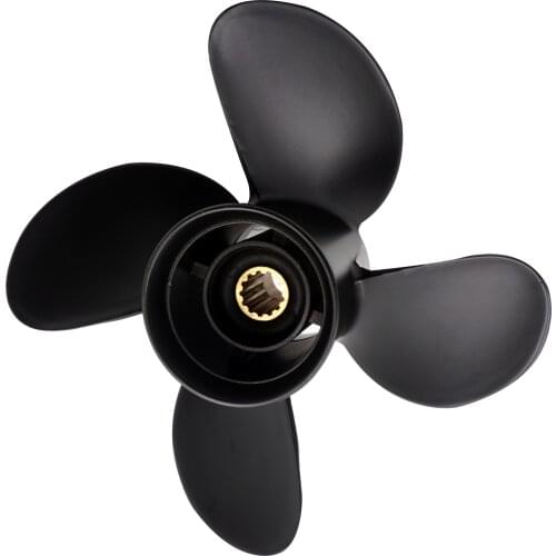 4x10 1/4x14 for Hidea 25-60hp 13 teeth spline right hand Hidea boat accessories marine aluminium propellers