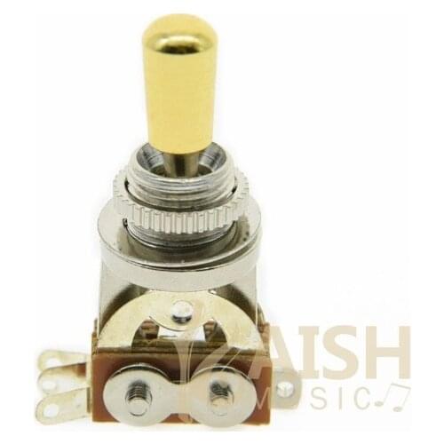 Metric LP Guitar 3 Way Toggle Switch w/ Gold Metal Tip
