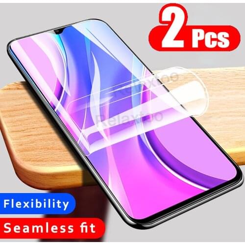Soft TPU Full Cover Hydrogel Film For Xiaomi Redmi 9 9A 9C Hydrogel Protective Film Screen Protector safety Film not glass