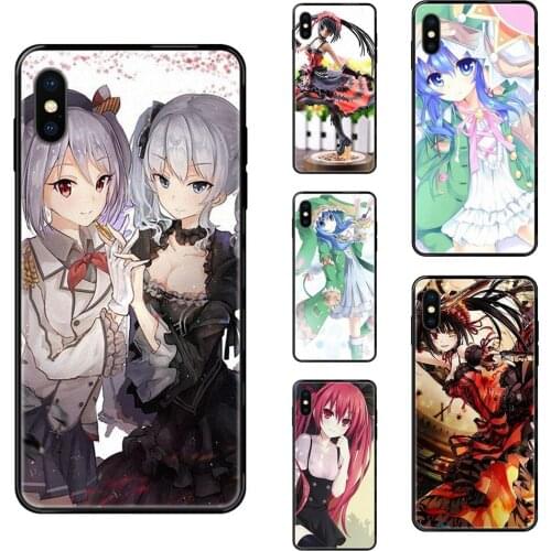New Date A Live Crazy For Samsung Galaxy Note 4 8 9 10 20 Plus Pro Ultra J6 J7 J8 M30s M80s 2017 2018 Black Soft Top Detailed