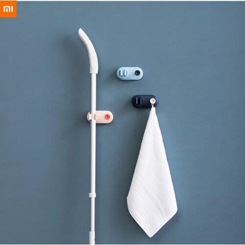 New xiaomi JordanJudy Viscose mop holder household storage mop hook bathroom wall hanging hanger free punch mop clip