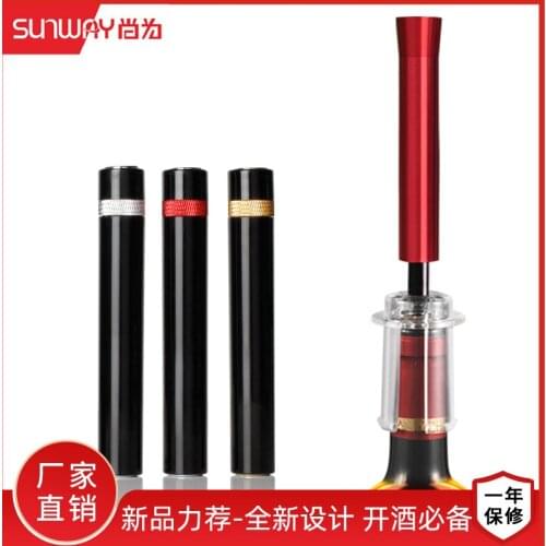 Pneumatic bottle opener for red wine