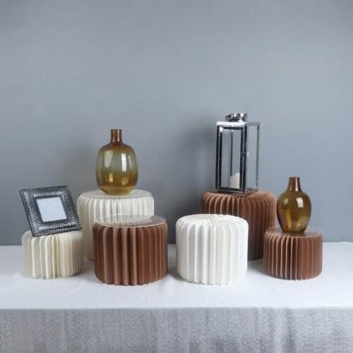 New Style Paper Fruit Plate Cake Stand Kitchen Accessories Home Party Dessert Storag