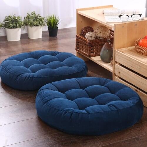 Seat cushion tatami thick futon cushion round office seat cushion wicker chair butt cushion fabric student seat cushion
