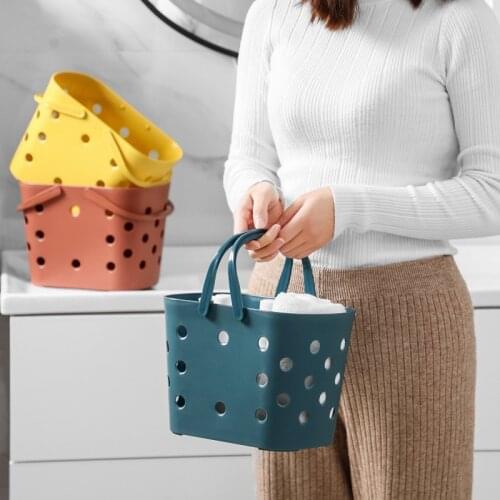 Shower Caddy Tote Sundries Snacks Basket with Handle Portable Desktop Organizer for Bathroom Pantry Kitchen RE
