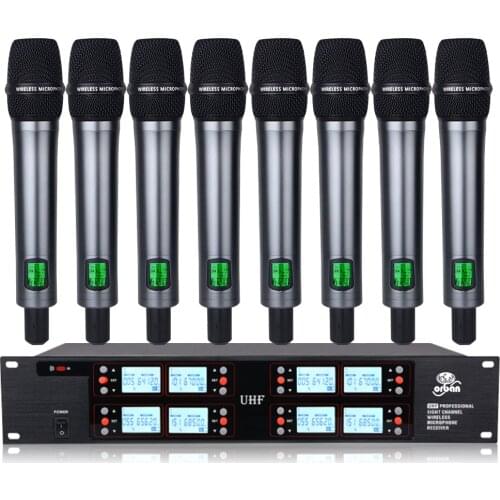 Professional UHF wireless microphone handheld microphone lavalier condenser microphone church school lecture stage microphone