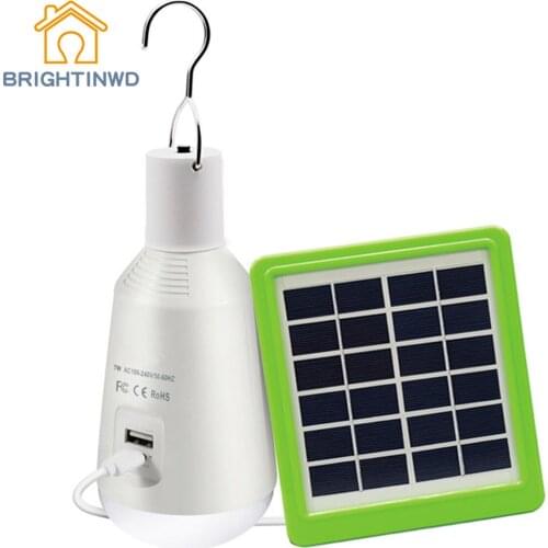Work lamp mobile multi-function lamp tent camping lamp USB rechargeable lamp E27 solar emergency bulb lamp