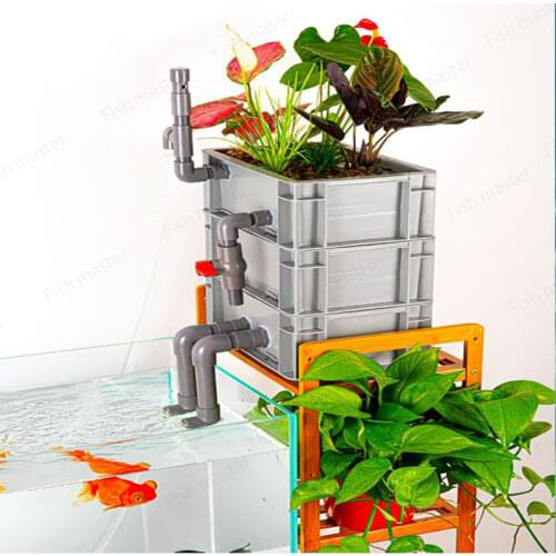 Water feature pond garden outdoor koi fish pond landscape pond seafood pond filter filter large aquarium fish pond filter