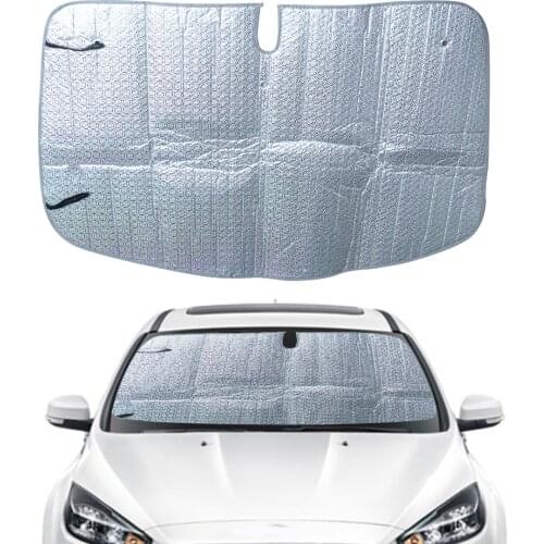 Beler Front Foldable Windshield Window Sun Shade Visor Fit For Ford Focus Sedan 2013 2014 2015 2016 2017 2018