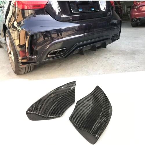 Carbon Fiber / FRP Rear Lip Splitters Spoiler for Mercedes Benz A Class W176 A250 AMG A45 2013-2018 Bumper Trim Canard Aprons